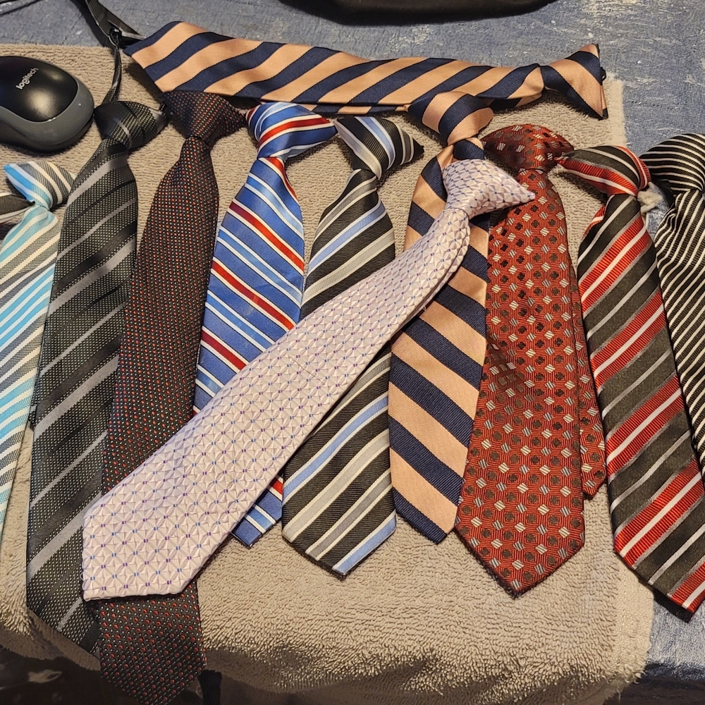 Lot of toddler boys ties